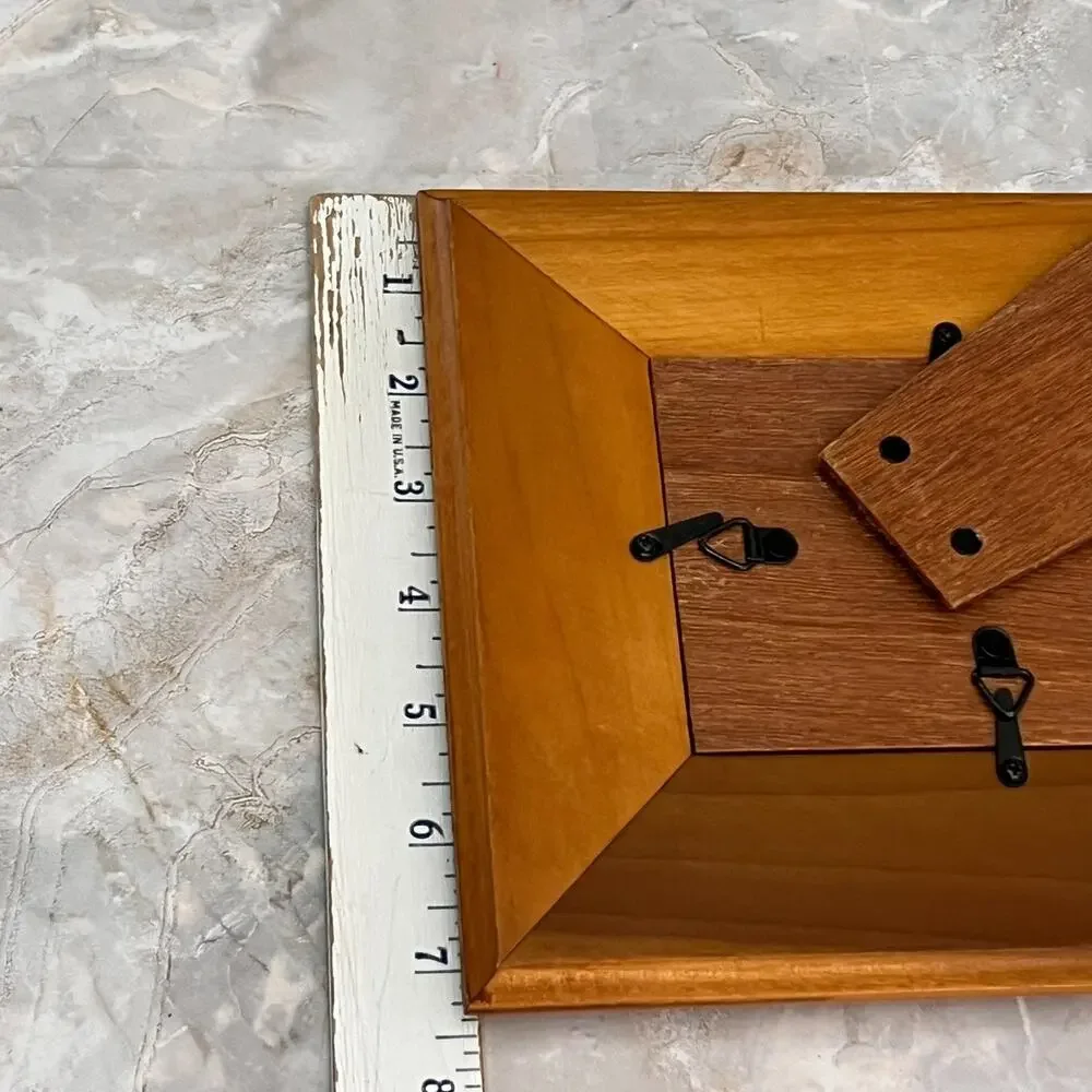 Solid Two Tone Wood Photo Frame 4 x 6